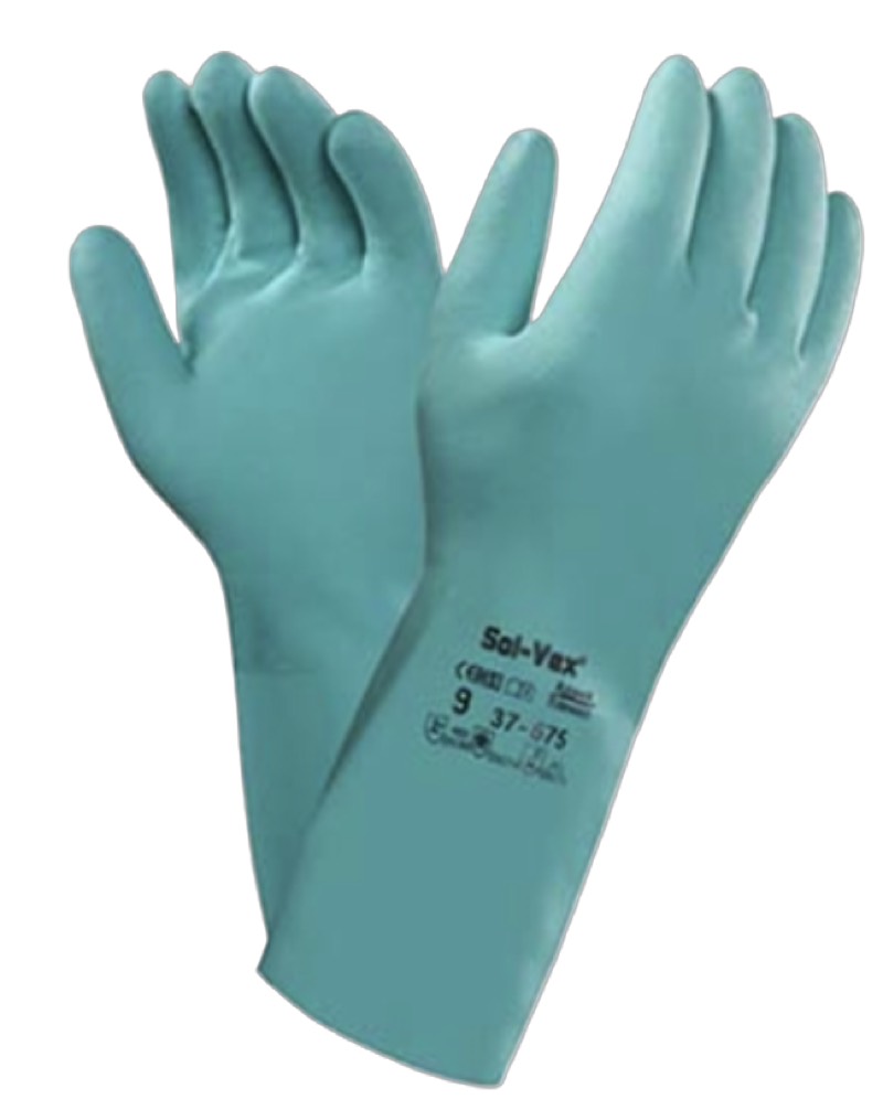 Guante de nitrilo Solvex 13''